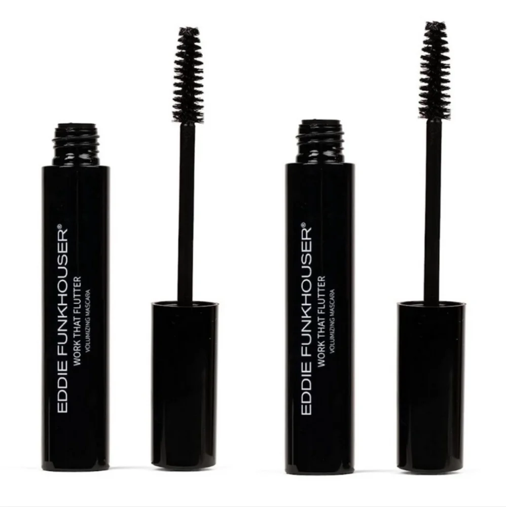 Eddie Funkhouser Work That Flutter Two Pack Volumizing Mascara Waterproof NEW!